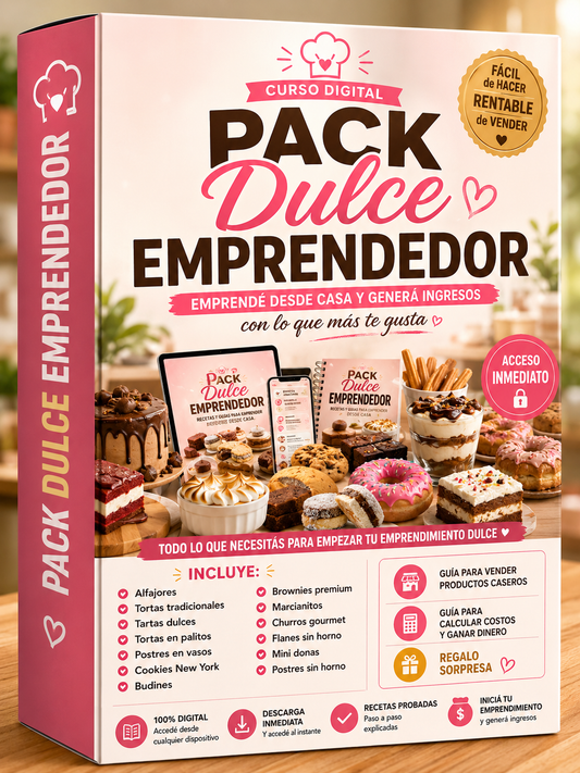 PACK DULCE EMPRENDEDOR DESDE CASA